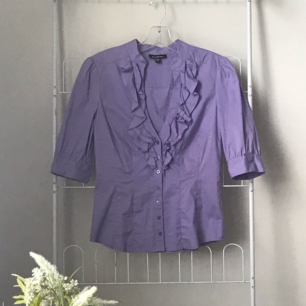 Bebe Ruffle Front Top
